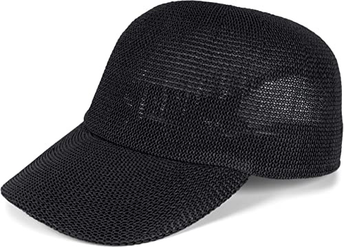 styleBREAKER Unisex Baseball Cap Sommer Papierstroh | Kopfumfang 54-59 cm, Stufenlos per Metallschnalle verstellbar. 7 cm gebogener Schirm. Leicht & luftdurchlässig. Schweißband.
