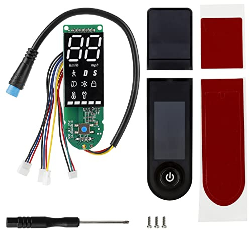 XBERSTAR BLE Armaturenbrett-Platine LED-Display für Xiaomi 1S Pro und Pro2 Elektroroller, Armaturenbrett, Bluetooth-Leiterplatte und Bildschirmabdeckung für Xiaomi 1S/Pro/Pro2 Scooter