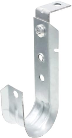 Baudelun Strapazierfähige J-Haken mit Winkelclip für Drahtmanagement, Metall-Drahtstütze, J-Haken zur Wandmontage und Befestigung an vertikalen Oberflächen (Decken, Balken...), 20 Packungen
