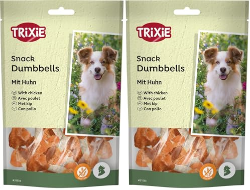 TRIXIE Hundeleckerli Premio Hunde-Chicken Bites 100g - Premium Leckerlis für Hunde glutenfrei - ohne Getreide & Zucker, schmackhafte Belohnung für Training & Zuhause - 31533 (Packung mit 2)