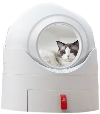 BREZO Lettiera Gatto Autopulente - Lettiera Autopulente for Gatti45Litri for più Gatti, Design Anti-Pizzicamento/Rimozione Odori, Utilizzabile con Tutta la Lettiera