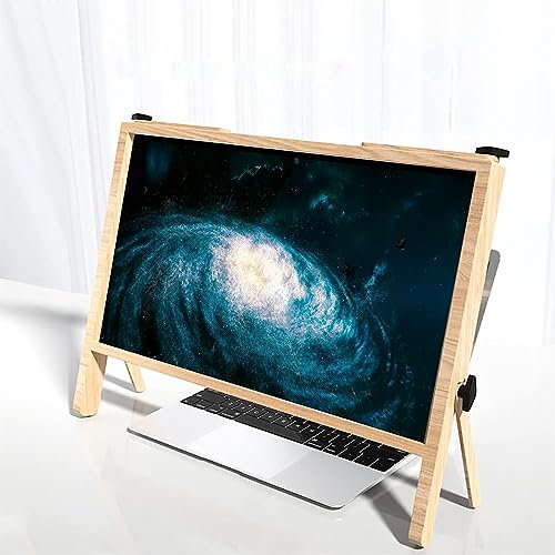 MOOWI Magnifier with bracket Screen Magnifier For Computer Monitor, Laptop Screen Magnifier, Ultra-Clear Blu-Ray 3X Magnifying Lens