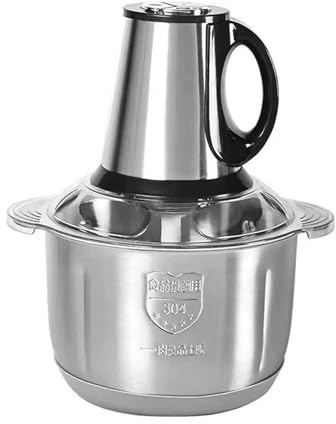 WBRSybUK Food Chopper Electric, Food Processor with 5L Stainless Steel Bowl, Stainless Steel Blades for Meat, Vegetable, Onion And Garlic, 3-Speed Blender Grinder