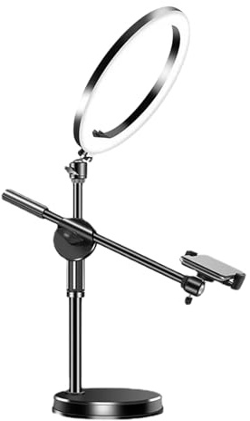 Flash ad anello selfie, illuminazione circolare a LED con supporto regolabile, supporto per telefono con compatibilità, luce LED per selfie con treppiede, supporto per luce ad anello portatile per | regolabile, supporto per telefono con compatibilità, luce LED per selfie con treppiede, supporto per luce ad anello portatile