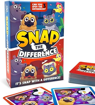 Snap the Difference Card Game - Fast-Paced Family Spot-the-Difference Fun