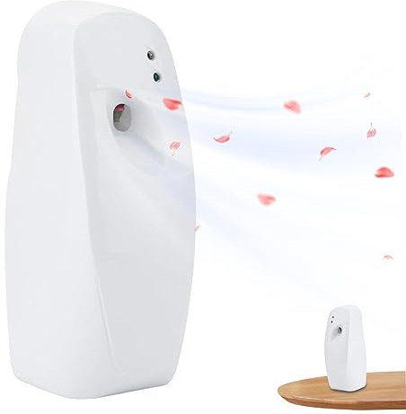 Automatic Air Freshener 300ml 24H 8/15/30Min Bathroom Air Fresheners Automatic Spray Wall Mounted Fragrance Dispenser Time Mist Spray Dispenser for 30 sq.m (No Battery) Air Fresheners Automatic