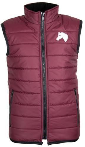 MS-Trachten Kinder Winter Reitweste Steppweste Winterweste Moni Maroon (122-128)