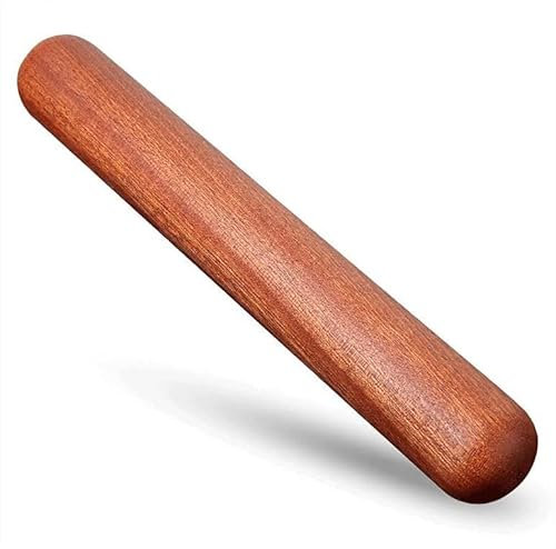 FOELANNE Wooden French Rolling pin,Tapered Rolling Pin, Rolling pins Wooden rolling pin Kitchen household hearty wood rolling pin non-stick noodle pealing pin