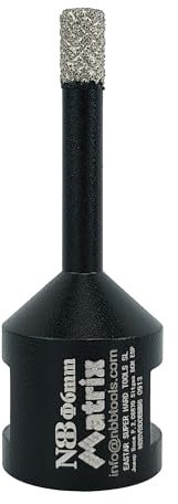 NBB Punta diamantata fresa diamantata con M14 Ordina sotto forma di una matrice corona diamante per forare in porcellana ceramica piastrelle granito marmo secco umido per smerigliatrice angolare (6mm)