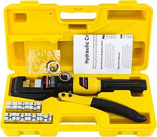 HZWMQDLF hydraulic cable crimper 6T Hydraulic Hand Crimping Pliers, Cable Lug Crimper Plier Compression Wire Stripper Tool Range 4-70mm²，Cable Lug Crimping Tool