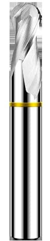 TGY-HRC55 2-schneidiger Farbkreis-Wolframstahlkarbid Für Aluminium-Fräser, CNC-Bearbeitungszentrum, Kugelfräser,R2x8Cx4Dx50L