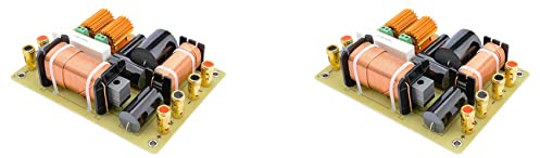 Wzxksoac 2X 2 Vie Audio Crossover Tweeter Altoparlante Basso Crossover Professionale Divisore di Frequenza Filtro Stadio per Altoparlante da 15 Pollici