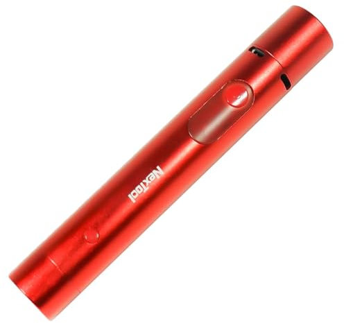 MONTY SOUL Torcia Led di Sopravvivenza Ricaricabile 3 in 1 per Autodifesa - Allarme Sonoro e Luminoso - Arco Elettrico Antivento - Per Viaggi, Campeggio ed Emergenze Varie (KACHIE) Rosso