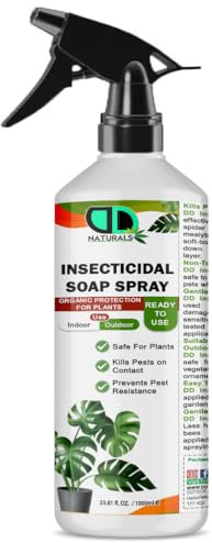 DD Teck 100% Natural Insecticidal Soap Spray – Insecticidal Soap for Plants, Organic & Biodegradable Formula, Kills Aphids, Mites & Thrips, Eco-Friendly & Non-Toxic (1000ml Spray)