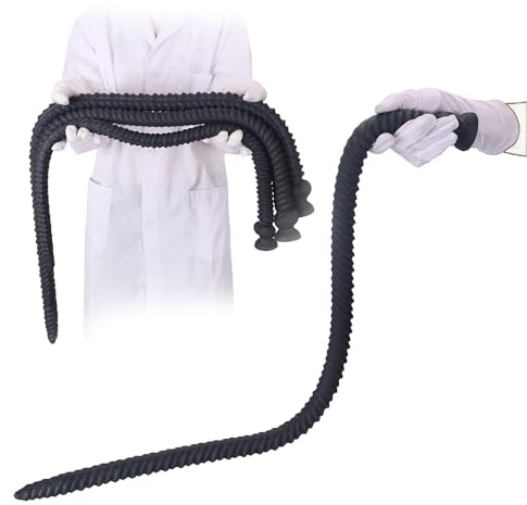 Leyuye Super Langer Analplug Anal Dildo Weich Silikon Analplugs XXL Dildo mit Saugnapf Analkette Anal Dilator Analspielzeuge für Tiefe Stimulation Buttplug Sexspielzeug für Frauen Männer (M 90cm)