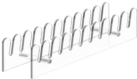 Soporte de almacenamiento de sombrero de 10 ranuras - soporte de estante de acrílico para sombreros, estante de exhibición de gorra de béisbol, organizador compacto, no necesita instalación | Armario