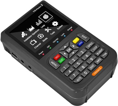 V8 Finder2 DVB-S2 1080P buscador de satélite Digital DVB-S/S2/ S2X Receptor Detector de señal Pantalla LCD for Ajustar Sat Fácil de localizar