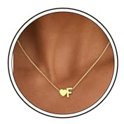 Meteorstarry Kette Silber 925 Damen mit Herzanhänger, Halskette Mit Buchstaben, Silber Ketten Namenskette Personalisiert Geburtstagsgeschenk Geschenk Freundin für Frauen