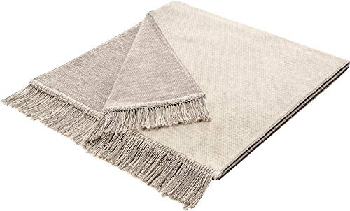 Biederlack Sofaschoner - Cover Cotton, Design Salt & Pepper - Baumwolle, Polyacryl, Polyester, Natur, Maße: 50 x 200 cm, 718358
