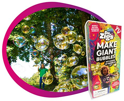 DR ZIGS UMWELTFREUNDLICHES RIESEN-Blasen-Set - Gartenspielzeug für Kinder
