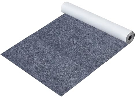 Tayuvira Filz Selbstklebend Grau - 40x220cm Zuschneidbarer Möbelschutz für Parkettböden, 1mm Dick Filz Meterware für Stuhlbeine, Schubladen, DIY Pinnwand