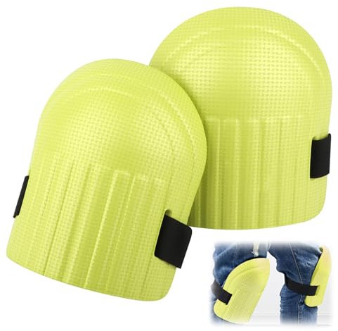 TNOMSNO Knieschoner, Knieschoner arbeiten Knieschoner Gartenarbeit, Knieschoner aus Evagummi,Knieschützer mit verstellbarer Schnalle für Gartenarbeit, Bau, Reinigung