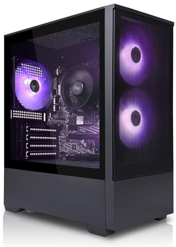 SYSTEMTREFF PC Gamer - Intel Core i5-13400F - RX 7600 8Go | Intel 6 cœurs jusqu'à 4.6 GHz, 16Go DDR4, 512Go M.2 NVMe SSD, AMD graphique WiFi, Windows 11, pour le gaming, streaming