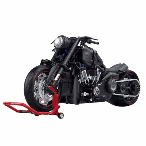 JUCYJULY Technik Motorrad Bausteine, 2260 1:5 Klemmbausteine Technik Supermotorrad Modellbausatz, MOC Rennen Motorrad Bausatz Erwachsene, Superbike Spielzeug Geschenk für Kinder (60521)