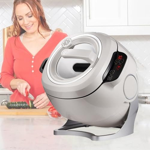 Kindevieft MáQuina De CoccióN AutomáTica Inteligente De 6 L, Procesador De Alimentos Comercial, con RotacióN De 360° Y Calentamiento Integral 3D, Procesador De Alimentos Tipo Tambor