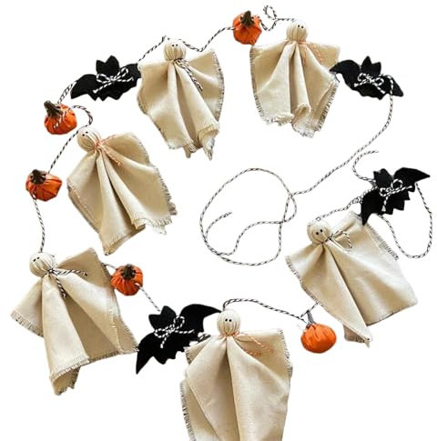 Wjsdsg Festival Gespenster Und Kürbisse Kette 2 9 M Halloween Girlanden Zum Kreativen Dekorieren