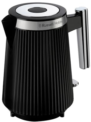 Russell Hobbs Black Kettle [1.7L, 3000W] Brontë (Internal illumination, Perfect pour, 360° base with cord storage, Push to open lid, Distinctive Matte Finish design) 26750