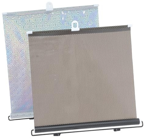 Persianas Automáticas Opacas PVC 2piezas con Protección Solar para Hogar