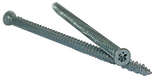 100 Fensterrahmenschrauben, Rahmenschrauben, Betonschrauben 7,5 x 152mm, Senkkopf