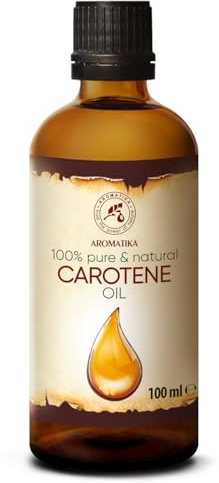 Carotin Öl 100 ml - Natürliches Karottenöl - Pflegeöl für Gesicht, Körper & Haare, Hautpflege & Körperpflege