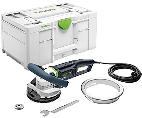 Festool Sanierungsschleifer RG 130 E-Plus RENOFIX (mit Führungstisch, Stirnlochschlüssel KF-AG, Spannflanschgarnitur, Klettverbinder), im Systainer