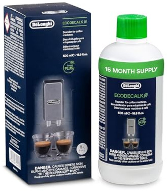 Delongui 5513296041 Descalcificador Cafetera DeLonghi EcoDecalk Líquido Descalcificador Botella (500 ml)