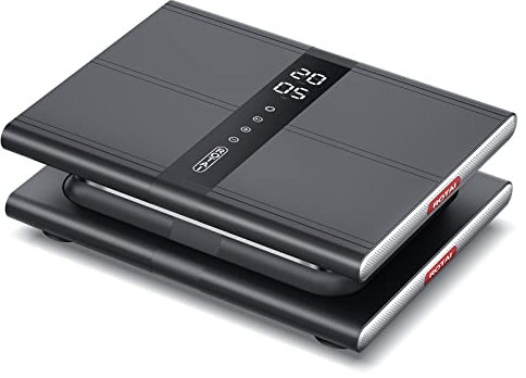 ROTAI Macchina per esercizi con piastra vibrante innovativa simulatore di salto per allenamento e modellatura (grigio)