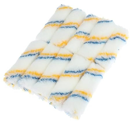 Farbroller 4-Zoll-Handwerksfarbe Schaumwalzen Dekorative Eckrollenbürste Schwammfarbe Rollenhülsen Dekorieren Malerei Werkzeug (10 stücke) (Color : B, Product Size : 4 Zoll)