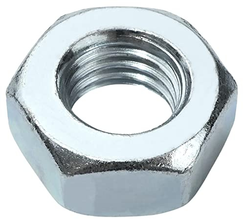 AERZETIX - C58248 - Lot de 25 Écrous hexagonaux chanfreinés classiques à 6 pans M10 - en acier - métrique femelle - couleur argent