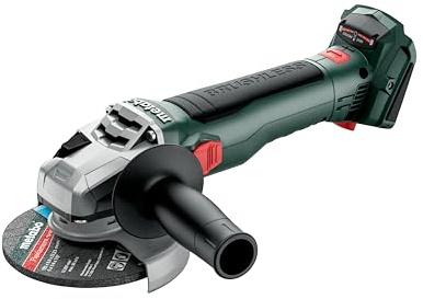 Metabo Meuleuse d'angle sans fil W 18 LT BL 11-125 - 613052850-18V - Meuleuse avec puissant moteur brushless - Sans batterie ni chargeur