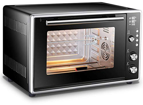 Horno de un Solo Ventilador Acero Inoxidable Clase energética A Horno de microondas Solo en Silver Tact Horno halógeno de convección Premium Ideal para Asar, Hornear