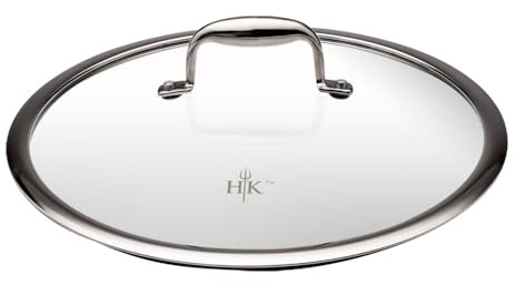 Hell’s Kitchen Tempered Glass 11-Inch Pan Lid, Steam Vented, Dishwasher Safe, Oven Safe