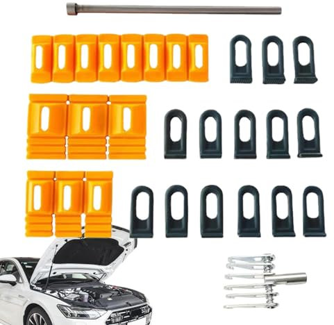 Yulokdwi Auto-Dellen-Abzieher-Set, Karosserie-Reparatur-Dellenentfernungswerkzeuge - Dent Puller Lifter Dent Remover Kleber Pull Tabs - -Handwerkzeug, professionelle, robuste, lackfreie Lösung,