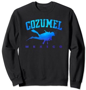 Cozumel Mexiko Taucher Love Reef Tauchen Schnorcheln Geschenk Sweatshirt