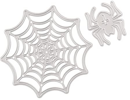 VILLCASE Metall-stanzformen Spinnennetz-schablonen Vorlagen Für Scrapbooking Halloween-bastelprojekte
