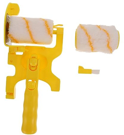 NULYLU Multifunctional Paint Brush Paint Roller Brush Wall Paint Roller Kit for Indoor Texturized No Corner Left