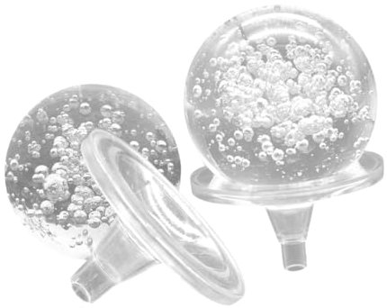 Sosoport 2 Set Di Sfere Di E Supporto Di Cristallo Ornamento Di Sfera Di Cristallo Trasparente Fai Da Te Decorazione Fontana D'Acqua Per Casa E Ufficio Sfera Fontana D'Acqua