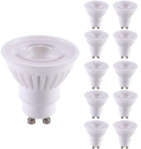 HUAMu GU10 LED Lampe 9W Ersetzt 90W Halogen, Keramikgehäuse, 2700K Warmweiß, 110° Strahlwinkel Reflektorlampen, 900 Lumen, Nicht Dimmbar, 10er Pack