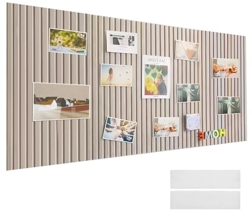 Tablón de anuncios de fieltro de 60 x 40 cm, grande, autoadhesivo, tablero de corcho, para decoración de pared de oficina en casa, fotos, notas