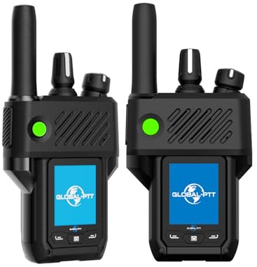 G6Plus PoC Radios Nationwide Coverage - 4G LTE Walkie Talkies with Unlimited Range GPS SOS Metal Body USB-C Charging Pre-Installed SIM Ready to Use (Black)